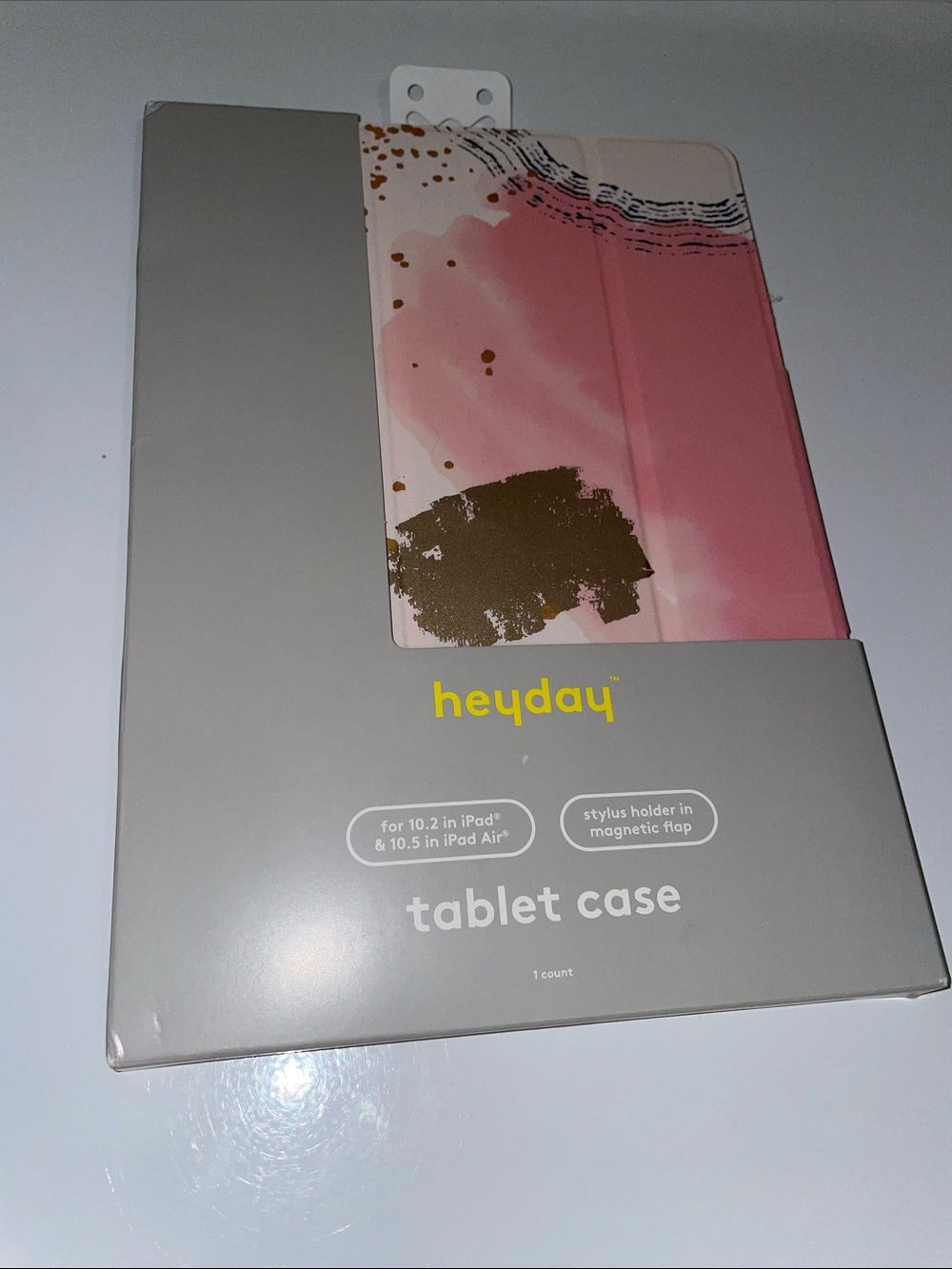 heyday Pink and Gold Abstract Tablet Case for 10.2"/10.5" iPad